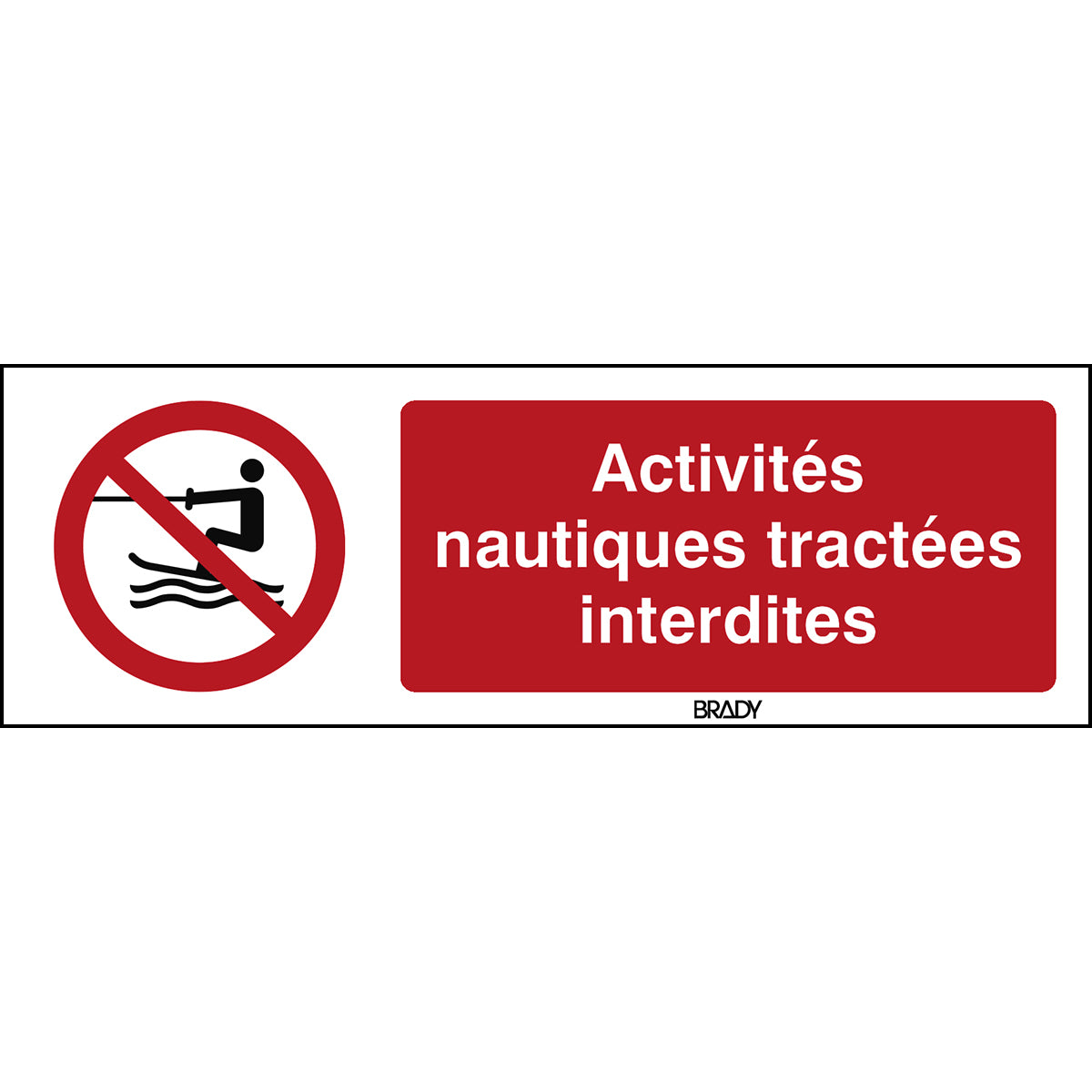 ISO Sicherheitskennzeichnung - Keine persönlichen Wasserfahrzeuge