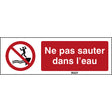 ISO Sicherheitskennzeichnung - Nicht in das Wasser springen
