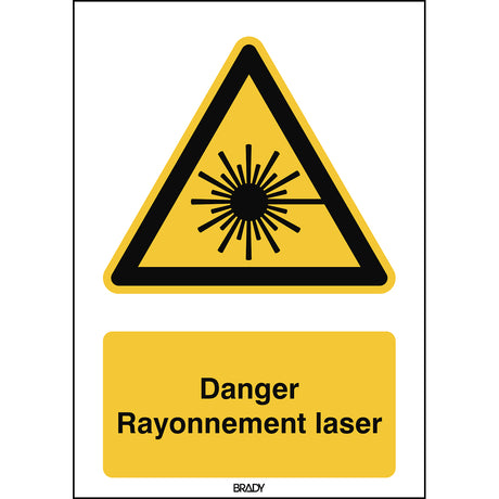 ISO Sicherheitskennzeichnung - Warnung vor Laserstrahl