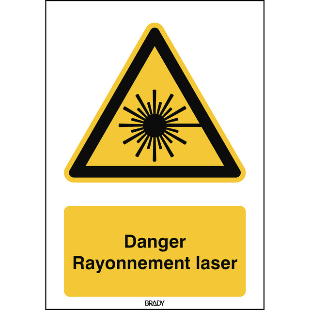 ISO Sicherheitskennzeichnung - Warnung vor Laserstrahl
