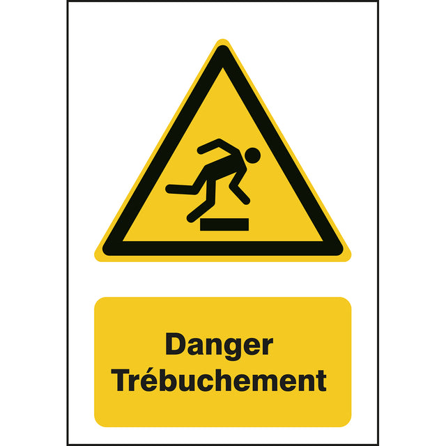 ISO Sicherheitskennzeichnung - Warnung vor Hindernissen am Boden