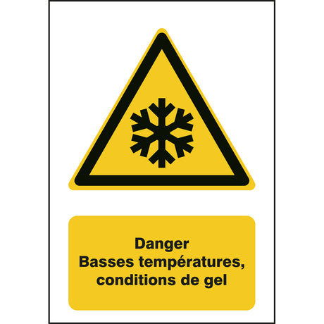 ISO Sicherheitskennzeichnung - Warnung vor niedriger Temperatur/Frost