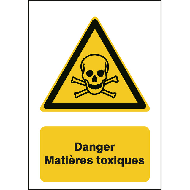 ISO Sicherheitskennzeichnung - Warnung vor giftigen Stoffen