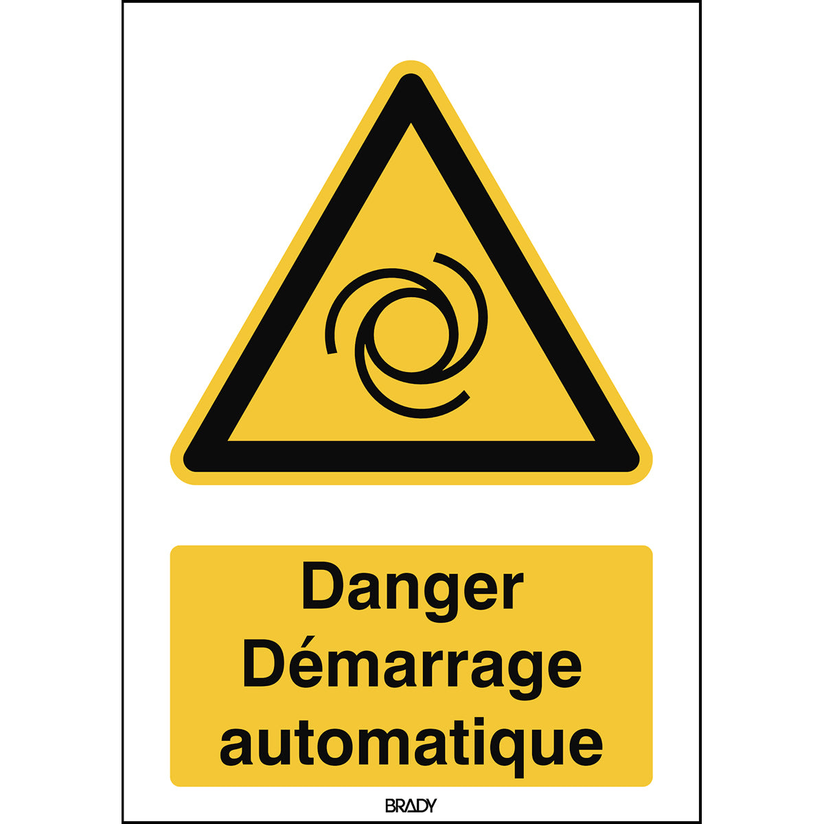 Signaling ISO 7010 - Danger (francophone product)