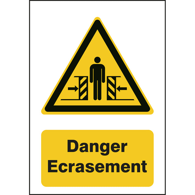 ISO Sicherheitskennzeichnung - Warnung vor Quetschgefahr