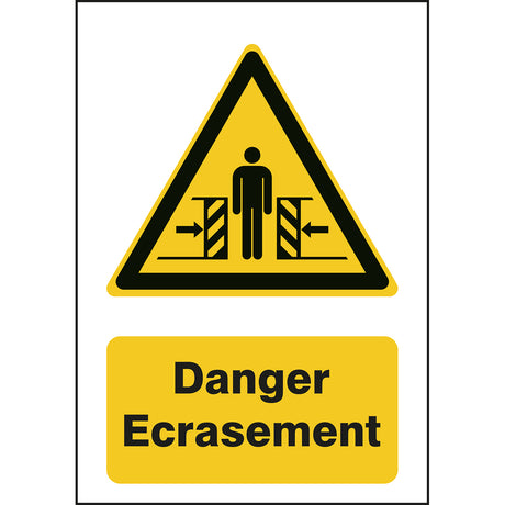 ISO Sicherheitskennzeichnung - Warnung vor Quetschgefahr