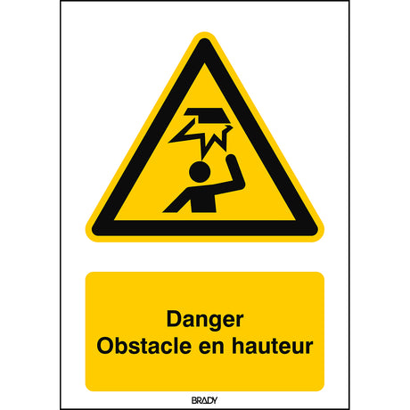 ISO Sicherheitskennzeichnung - Warnung vor Hindernissen im Kopfbereich