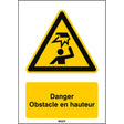 ISO Sicherheitskennzeichnung - Warnung vor Hindernissen im Kopfbereich