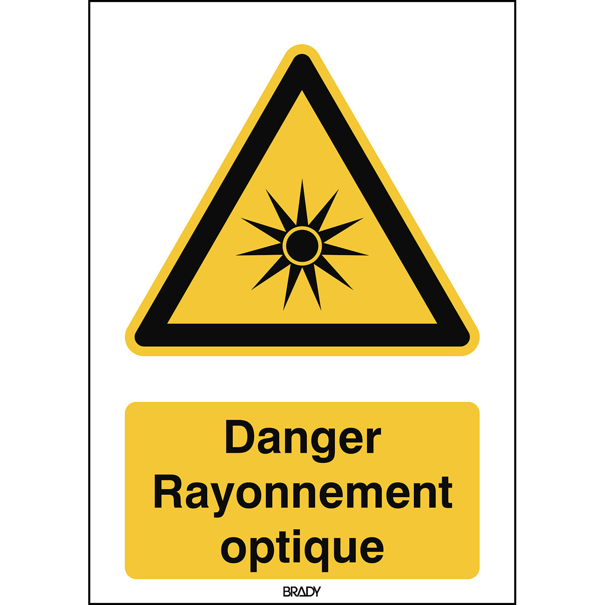 Signaling ISO 7010 - Danger (francophone product)