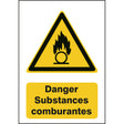 ISO Sicherheitskennzeichnung - Warnung vor brandfördernden Stoffen
