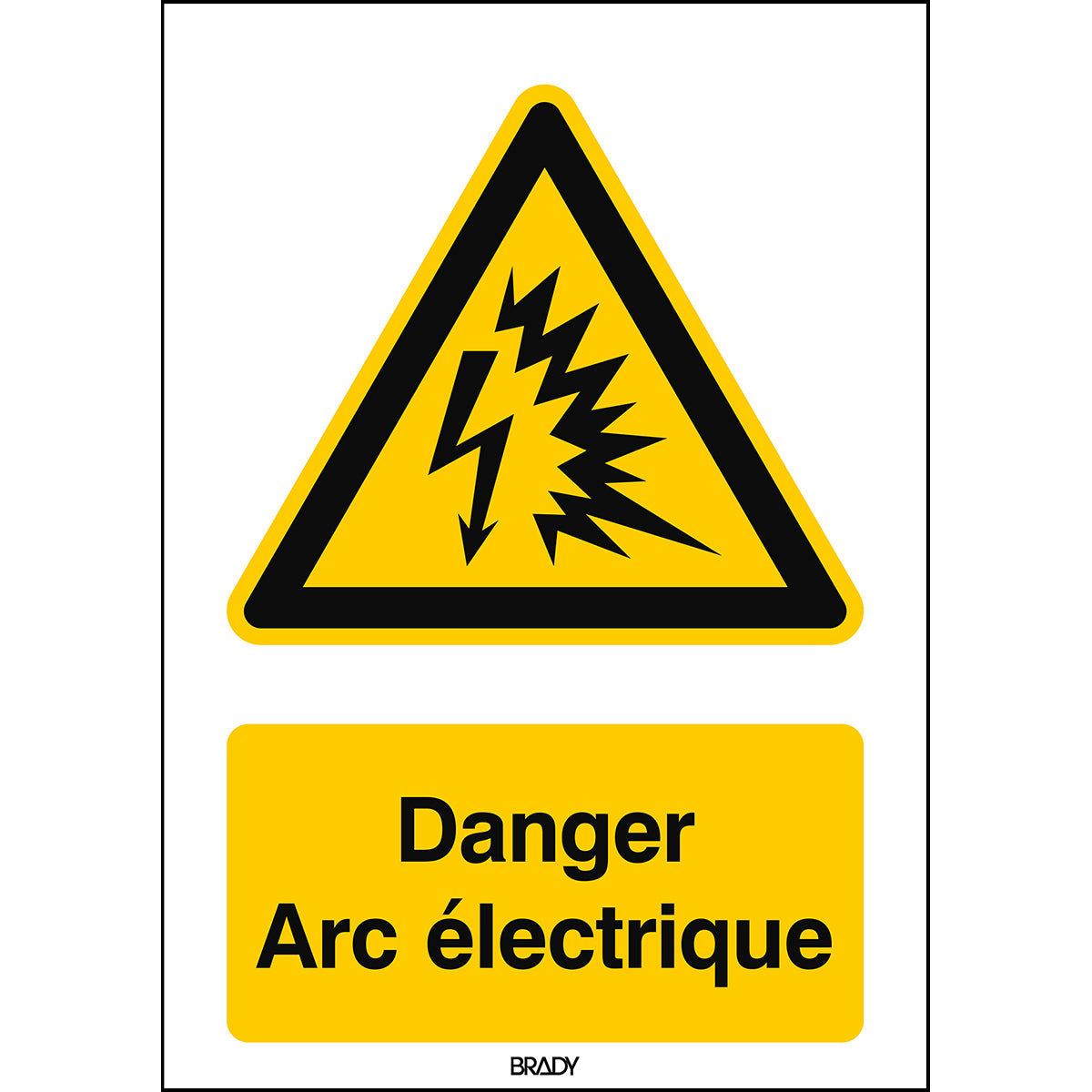 ISO Sicherheitskennzeichnung - Warnung; Lichtbogen