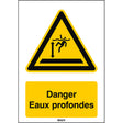ISO Sicherheitskennzeichnung - Warnung Tiefem Wasser