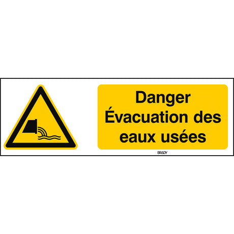 ISO Sicherheitskennzeichnung - Warnung Abwasserauslass