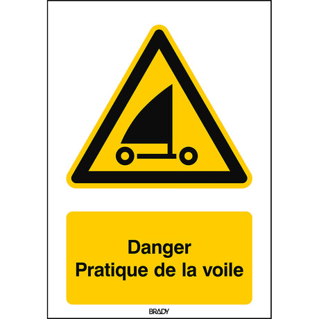 ISO Sicherheitskennzeichnung - Warnung Strandseglern