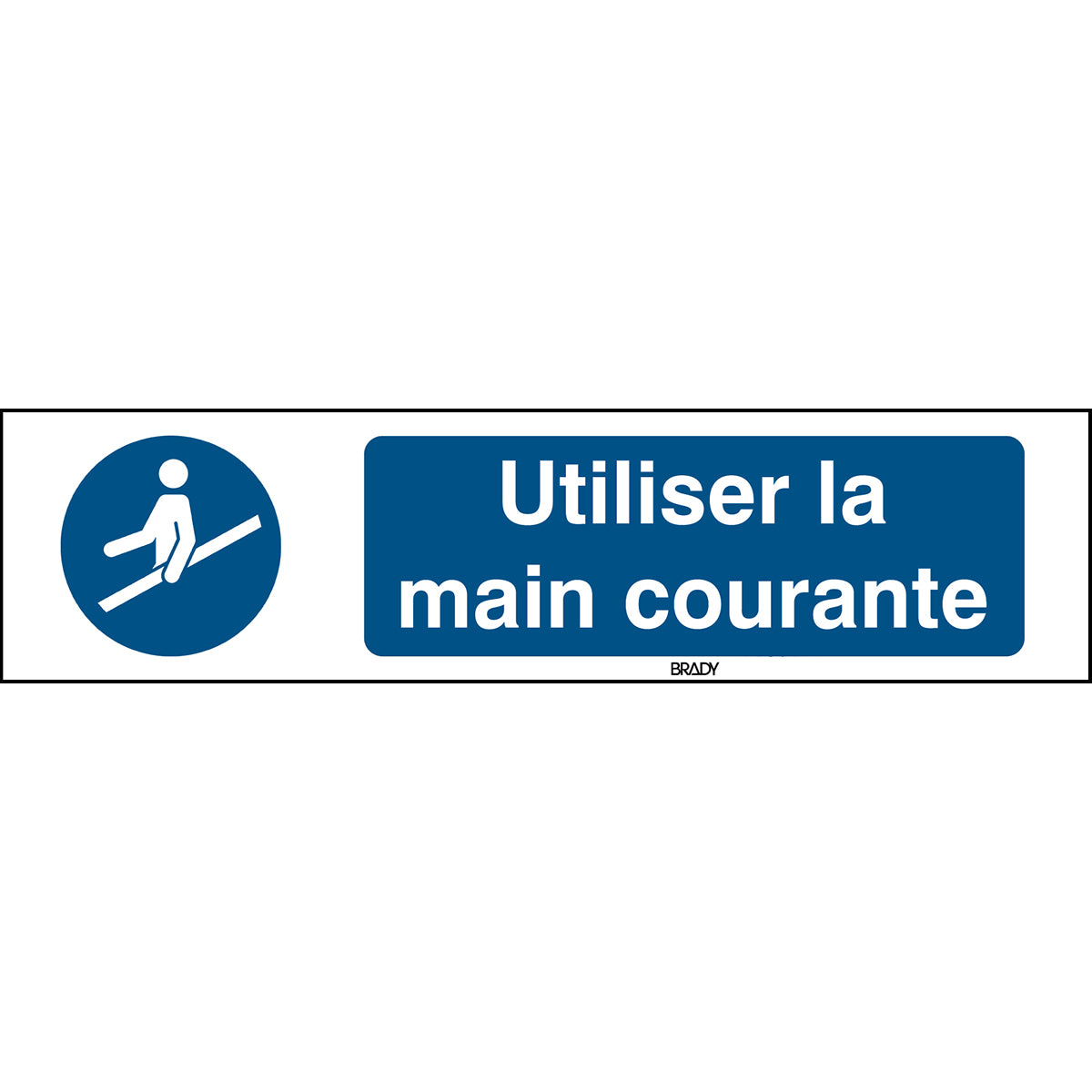 Signalization ISO 7010 - Utiliser la main courante (produit francophone)