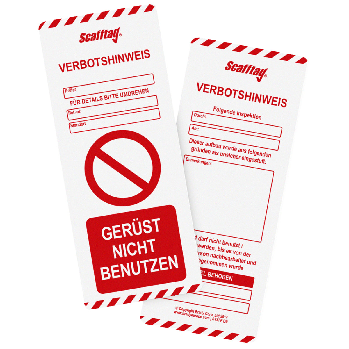 MK1 prohibition insert sign