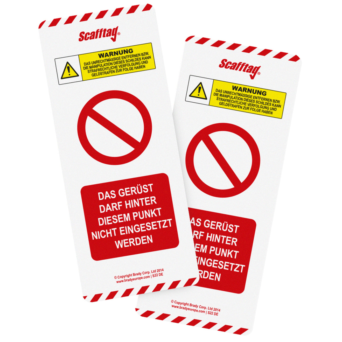 Scafftag MK2 insert sign