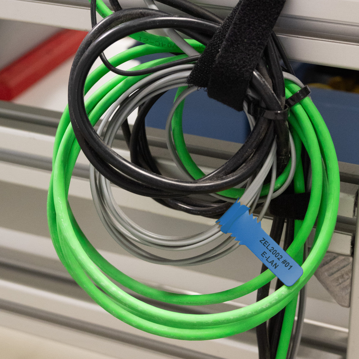 Hypertag for attaching to wires and cables