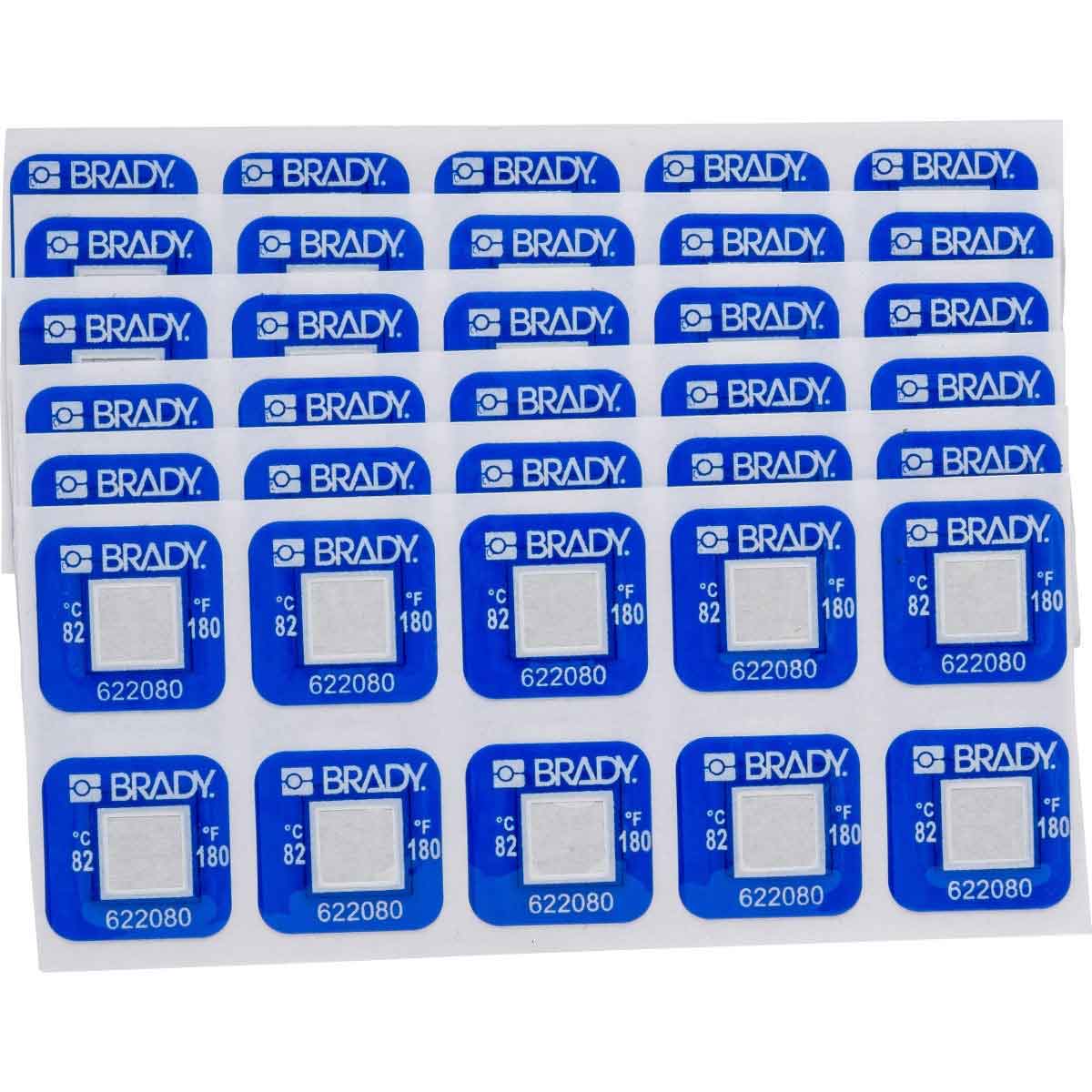 Irreversible, temperature-indicating labels - 1 temperature measuring level