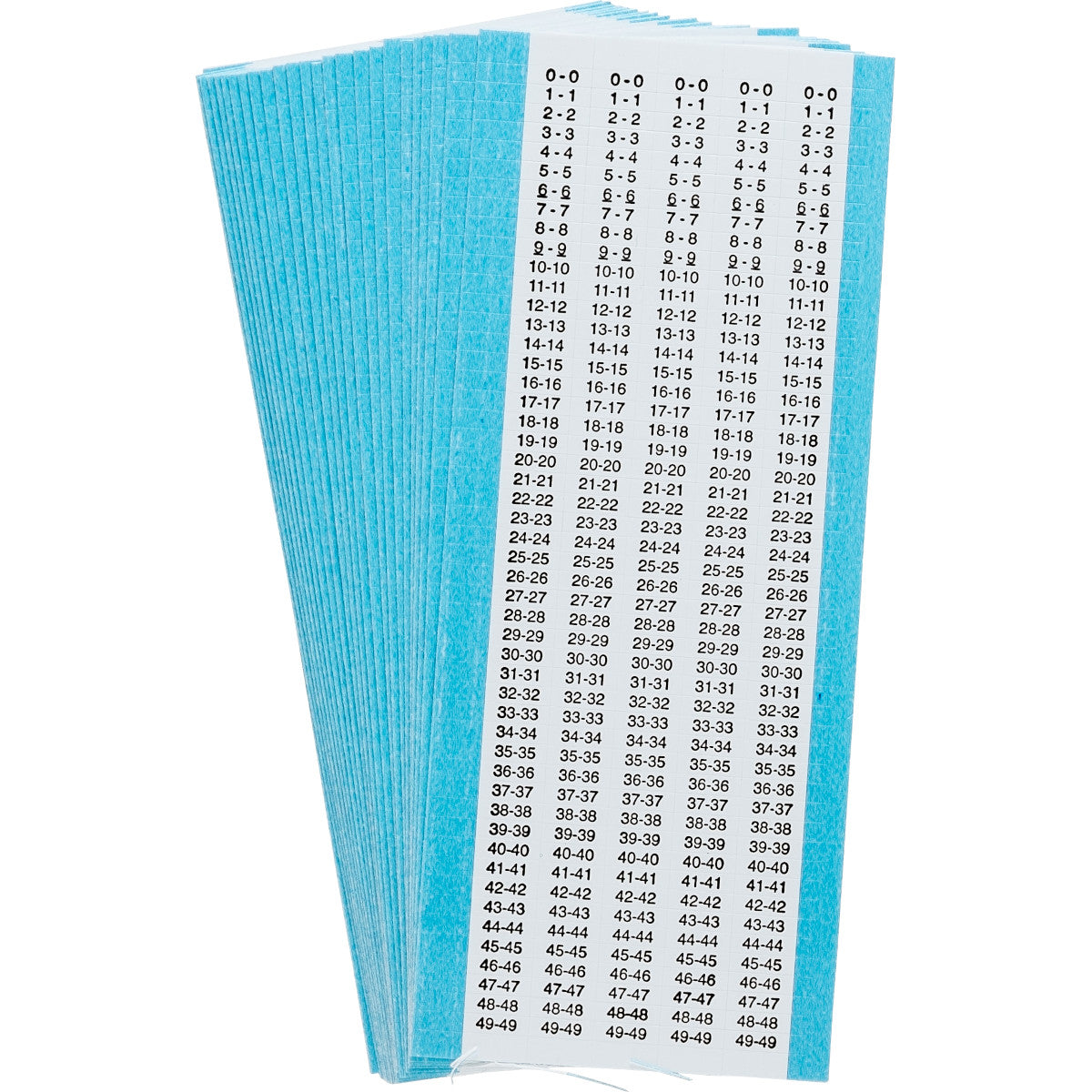 Mikro-Kabelkennzeichnungen - fortlaufend wiederholte Zahlen