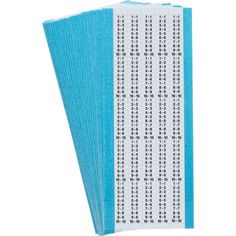 Mikro-Kabelkennzeichnungen - fortlaufend wiederholte Zahlen