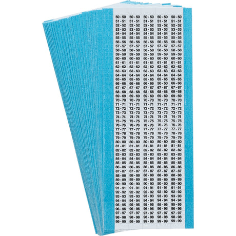 Mikro-Kabelkennzeichnungen - fortlaufend wiederholte Zahlen