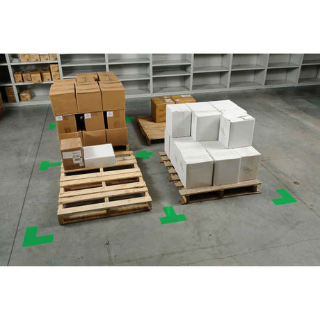 Eckemarkierung - Ts - 76,2mm x 203,2mm Grüne Toughstripe Floor Marking Polyester