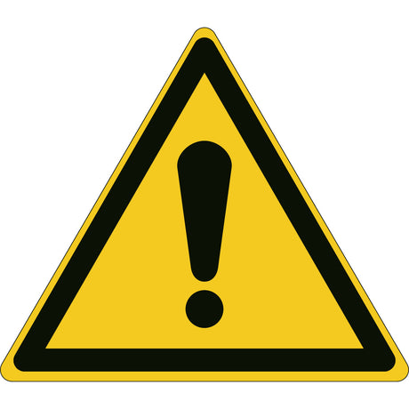 ISO Sicherheitskennzeichnung - Warnung vor einer Gefahrenstelle