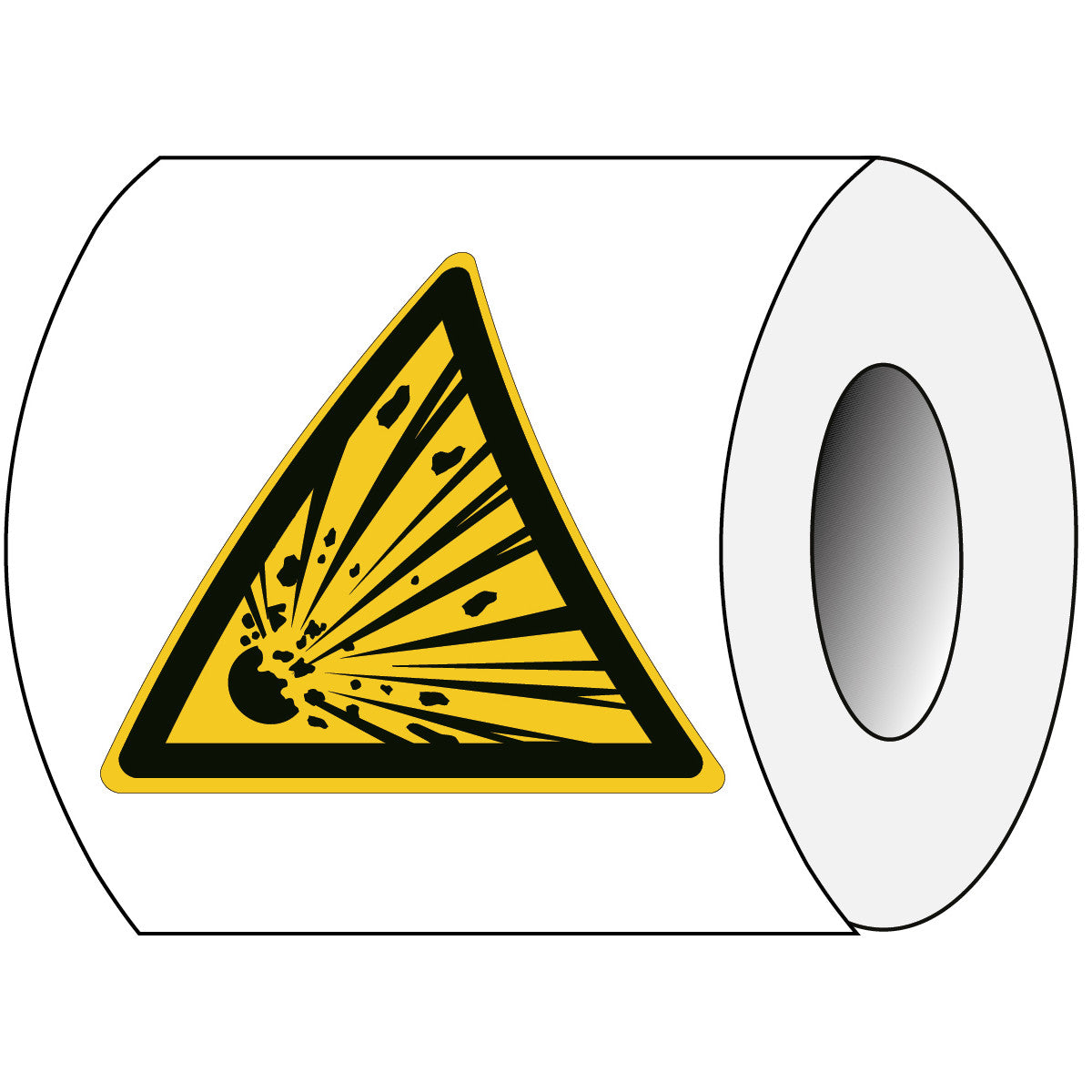 ISO Sicherheitskennzeichnung - Warnung vor explosionsgefährlichen Stoffen