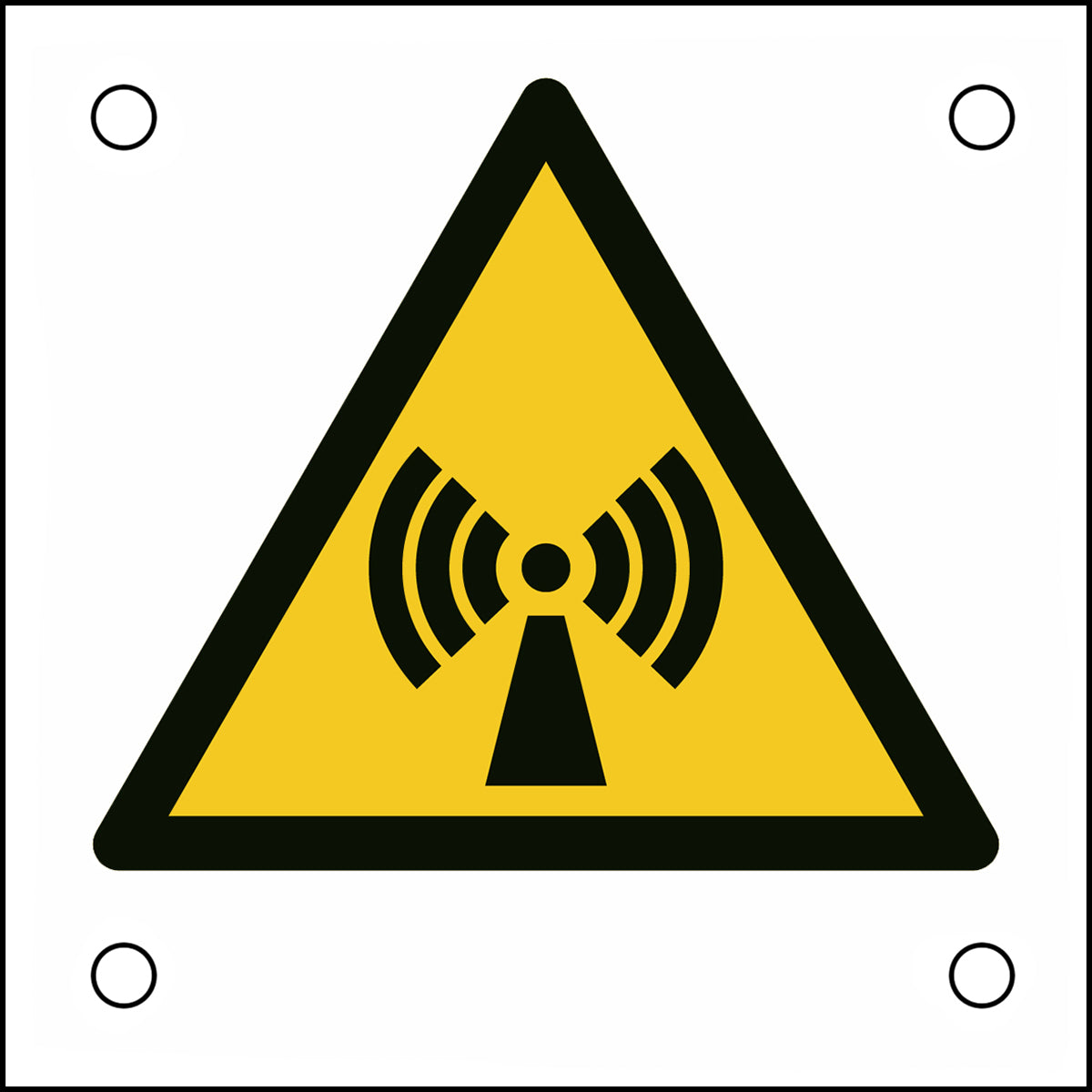ISO-Sicherheitsschild – Warnung vor nicht ionisierender Strahlung