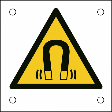 ISO-Sicherheitsschild – Warnung vor magnetischem Feld