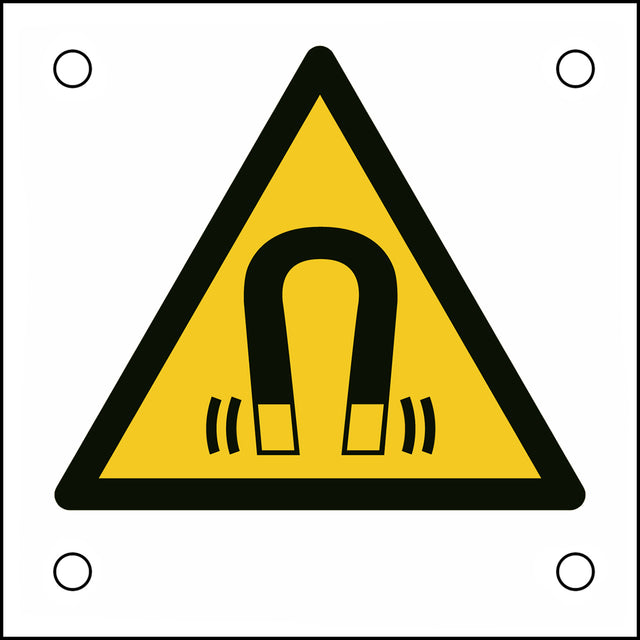 ISO-Sicherheitsschild – Warnung vor magnetischem Feld