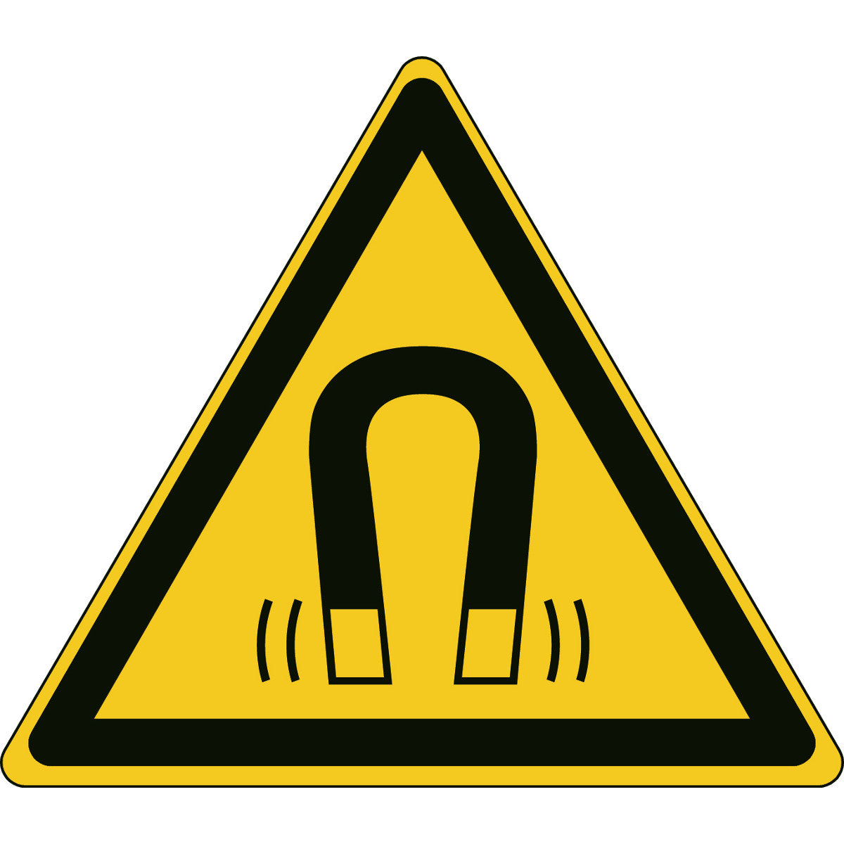 ISO safety sign - Warning of magnetic field