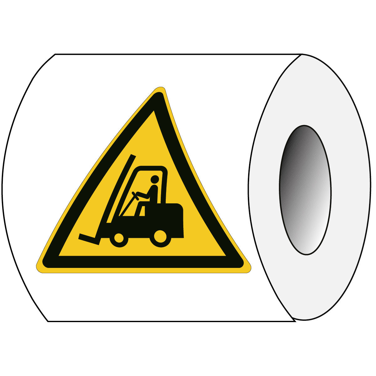 ISO safety sign - Warning of industrial trucks