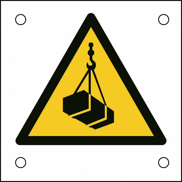 ISO-Sicherheitsschild – Warnung vor schwebender Last