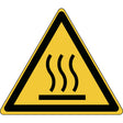 ISO Sicherheitskennzeichnung - Warnung vor heißer Oberfläche