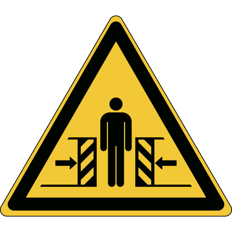 ISO Sicherheitskennzeichnung - Warnung vor Quetschgefahr