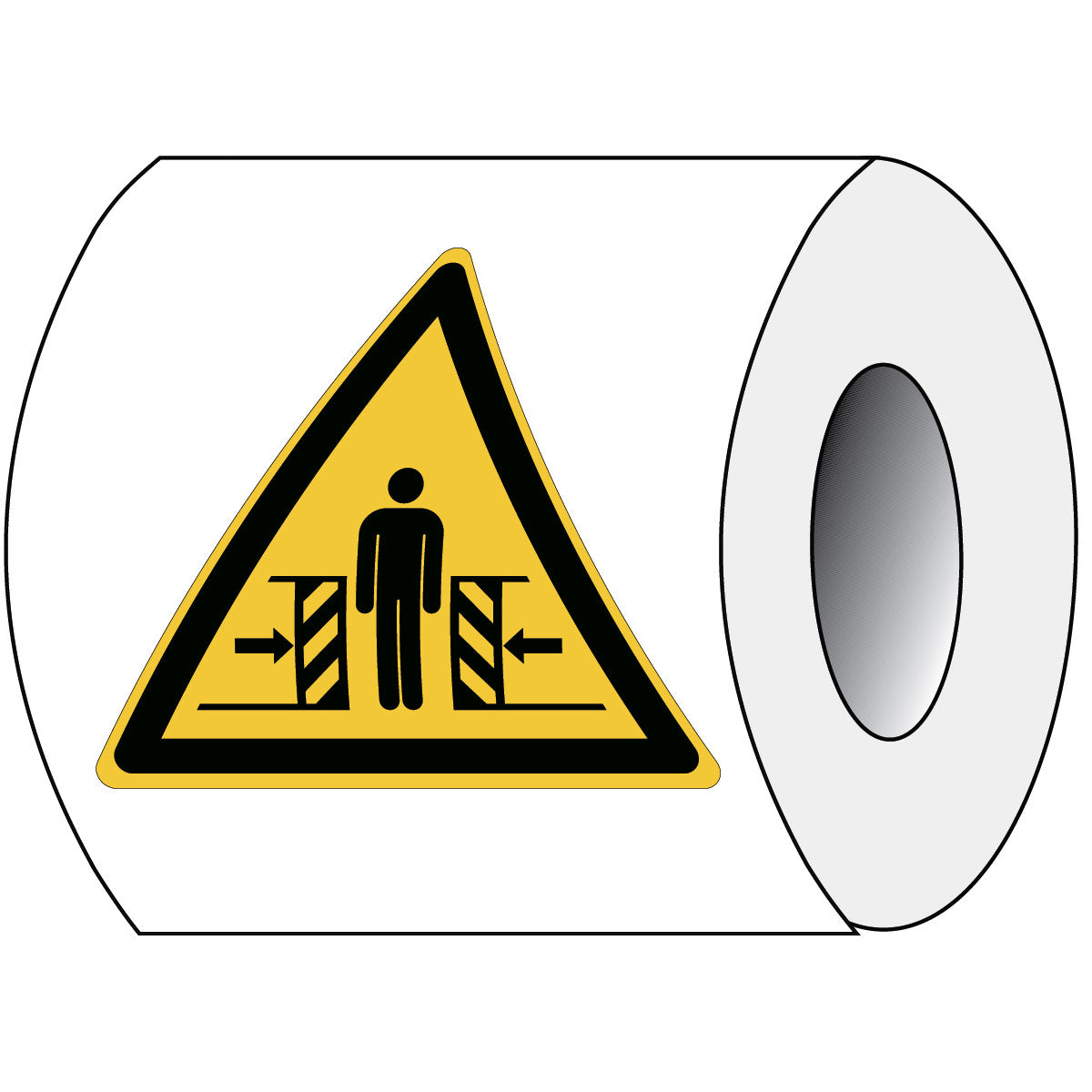 ISO safety sign - Warning of crushing hazard
