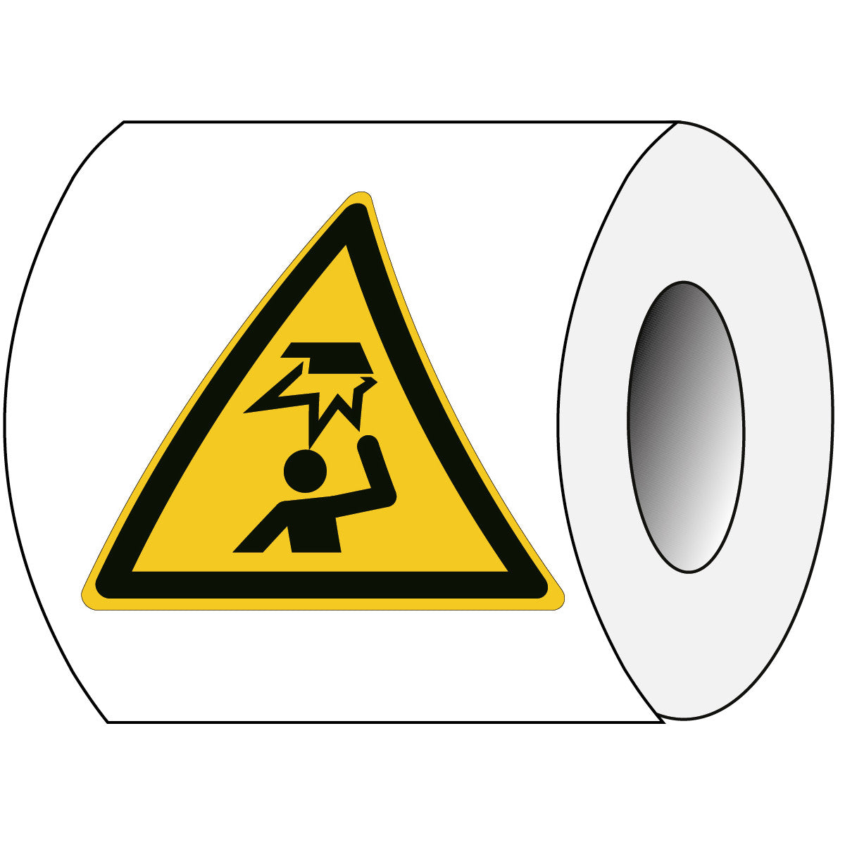 ISO safety sign - Warning of impact injuries