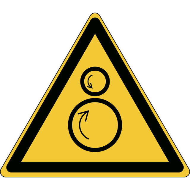 Warnung; Einzugsgefahr – ISO 7010