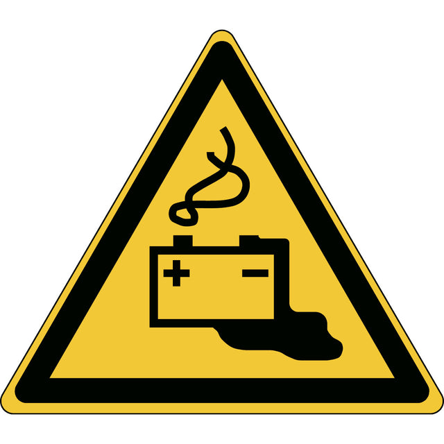 Warnung; Batterieaufladung – ISO 7010