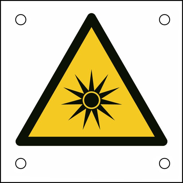ISO-Sicherheitsschild – Warnung vor optischer Strahlung