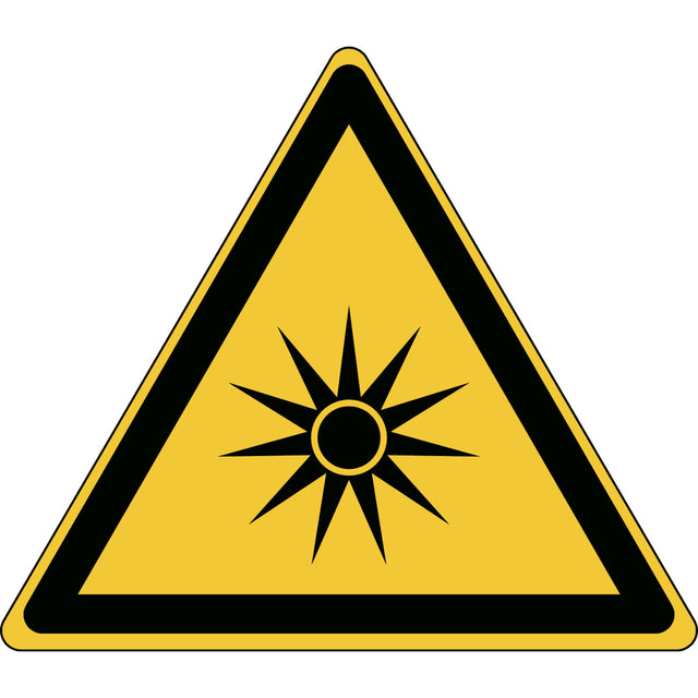 ISO Sicherheitskennzeichnung - Warnung vor optischer Strahlung