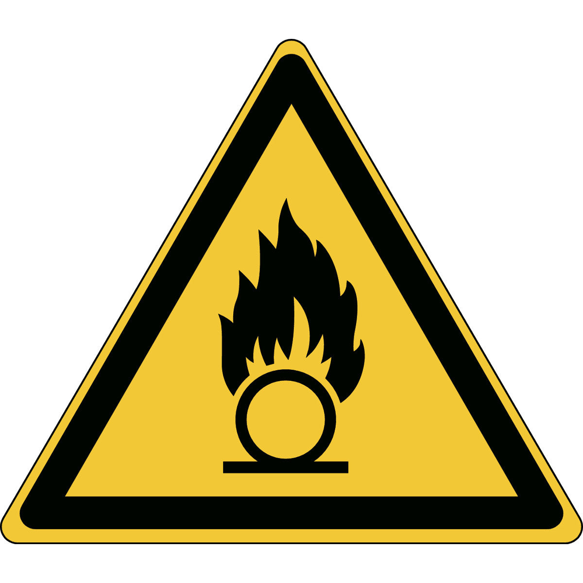 Warnung; brandfördernde Stoffe – ISO 7010