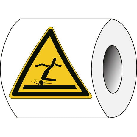 ISO Sicherheitskennzeichnung - Warnung Flachem Wasser