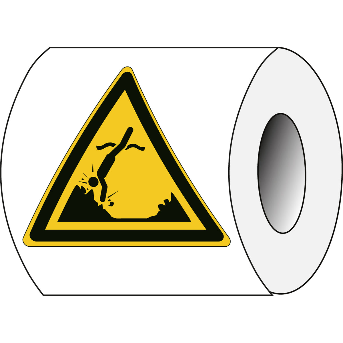 ISO Sicherheitskennzeichnung - Warnung Objekten unter Wasser