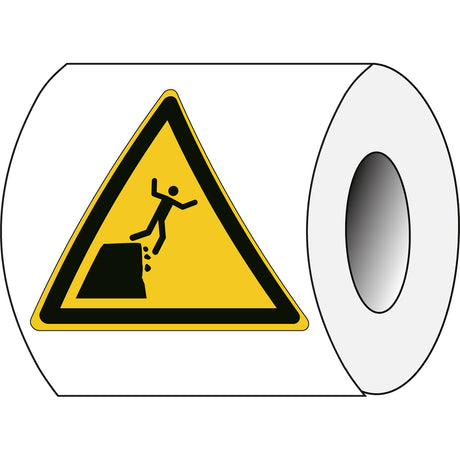 ISO Sicherheitskennzeichnung - Warnung Instabilem Klippenrand