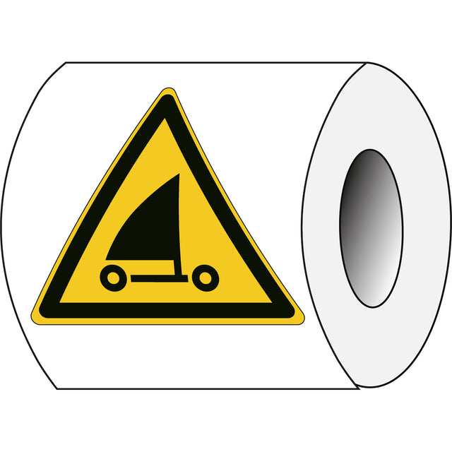 ISO Sicherheitskennzeichnung - Warnung Strandseglern