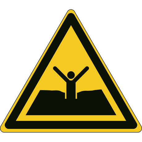 ISO Sicherheitskennzeichnung - Warnung Treibsand, Schlamm oder Schlick