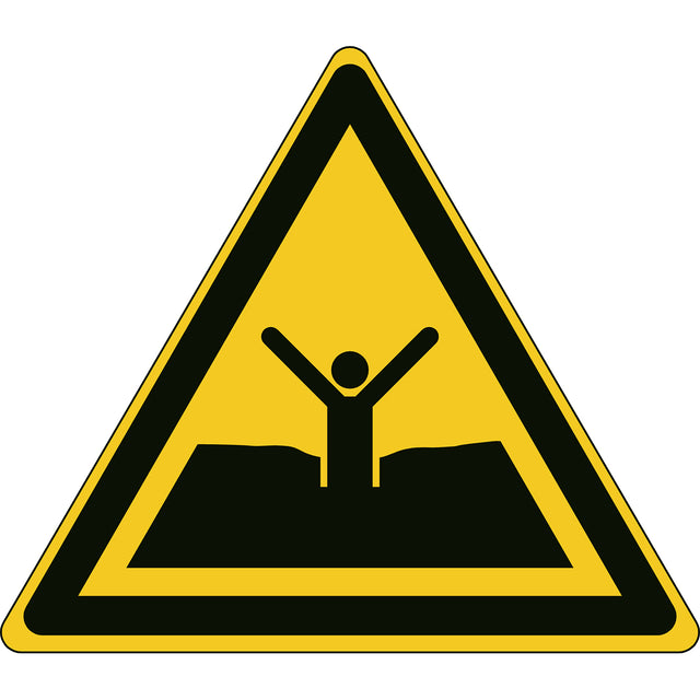 ISO Sicherheitskennzeichnung - Warnung Treibsand, Schlamm oder Schlick